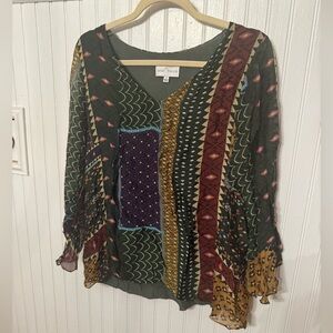 Belle France Silk Blend Bohemian Large Blouse